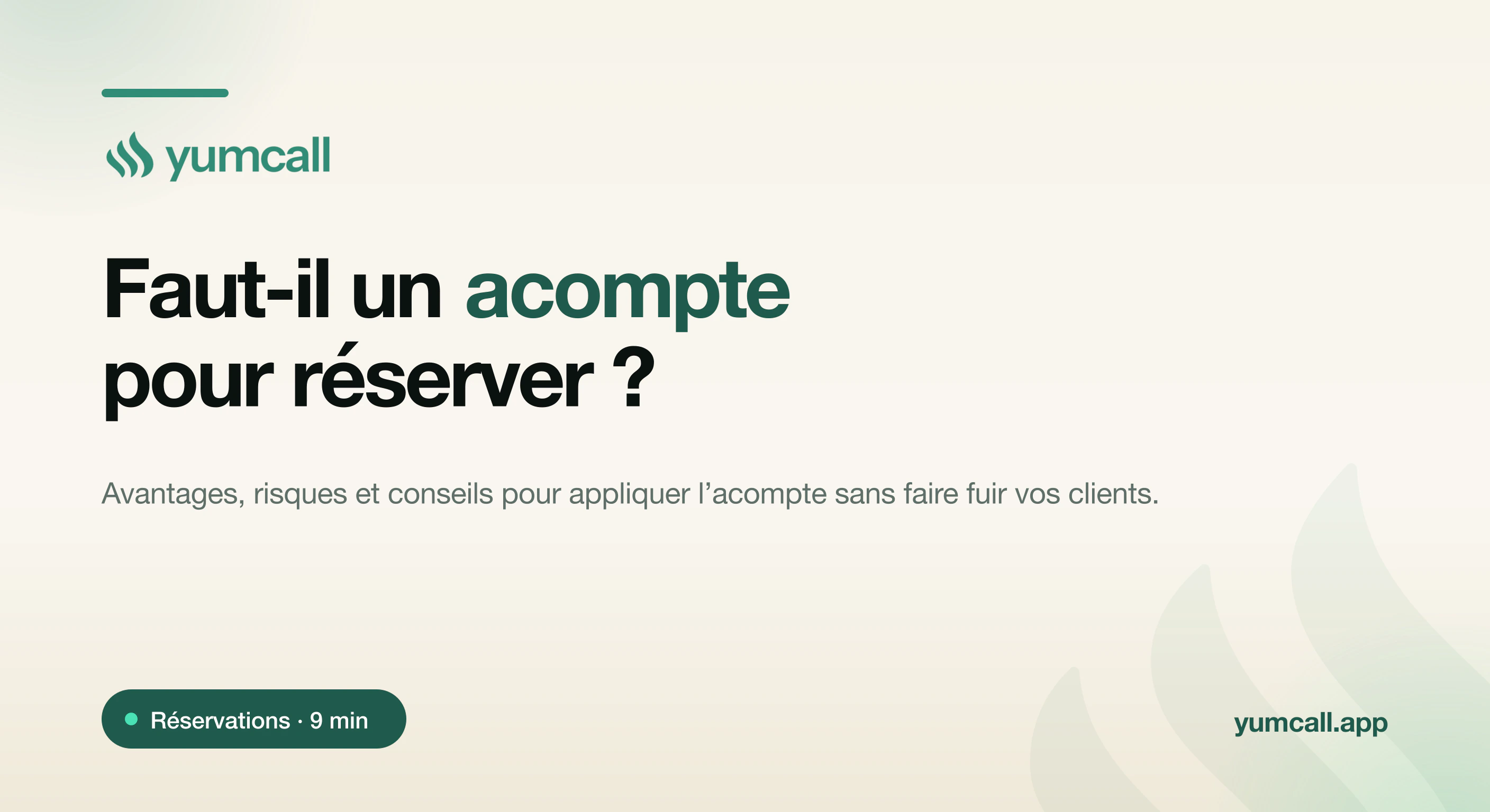 Acompte pour réserver une table au restaurant avec Yumcall : prépaiement et garantie de réservation pour sécuriser les groupes et les événements et ramener le no-show à zéro, illustration 3D d'un paiement en ligne et d'une table de restaurant sur fond crème.